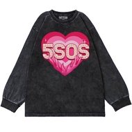 Patternmerch "5 sos love" Oversize T-Shirt | Oversized Longsleeve | Washing tee | T-shirt