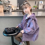女童冲锋衣外套秋装2025洋气儿童春秋款小女孩运动连帽上衣潮/新款上新4.15