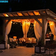 CABEZAG G40 LED Globe String Lights, Plastic Bulbs Shatterproof Design Outdoor String Lights, EU US 