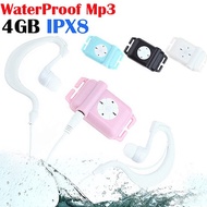 4GB Waterproof Swimmer MP3 Player With Earphone FM Radio Function For Swimming/ Running/ Surf/ Sport