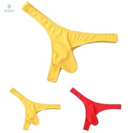 【MRBUNNY】Men Cotton Briefs T-Back Thong Underwear Low Rise Panties G-String UnderpantsIn Stock