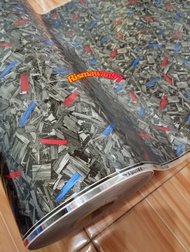 Hot Promo Carbon Water Transfer Film Printing Motif FORGED BLUE RED WTF Karbon Cat Celup Ukuran 100c