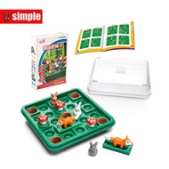 Smart game Jumping Rabbit Board Games Run Rabbit 60 Challenge with Solution Family Interactive Games