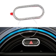 Car Crystal Decoration Emblem For Mini Cooper F54 F55  F56 Warning Light Trim Ring Styling