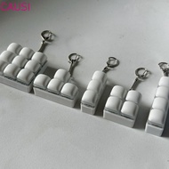 CAUSI Fidget Keychain, 3/4/9Keys Keycap Finger Keyboard Cap, Relaxing DIY Keyboard Keys Button Relie
