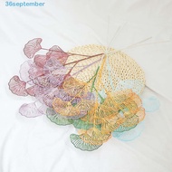 SEPTEMBER Ginkgo Leaf Home Decoration Persian Leaves 3-pronged Wedding Shop Decor Fake Flowers