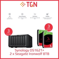 Synology DS1621+ Seagate 8TB Bundle x 2