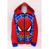 Jaket Anak Laki-Laki Motif Spiderman Jaket Hoodie Untuk Usia 3 - 10 tahun Jaket Squid Game