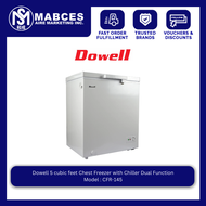 Dowell 5 cubic feet Chest Freezer with Chiller Dual Function CFR-145