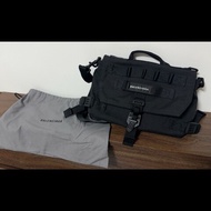 Balenciaga Army Messenger Bag Small in Black 巴黎世家 Army 黑色小型尼龍郵差包