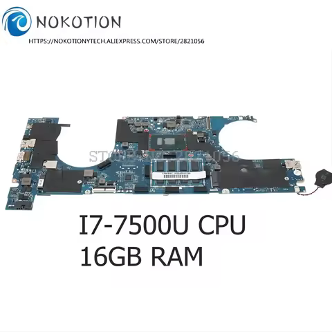 L02230-601 L02230-001 For HP Elitebook 1040 G4 PC Motherboard DA0Y0UMBAD0 I7-7500U CPU 16GB RAM heat