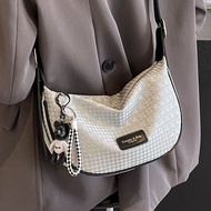 High-value Bag Temperament Fashion 2024 Spring All-Match Casual One-Shoulder Soft Leather Dumpling Messenger Bag 5.20