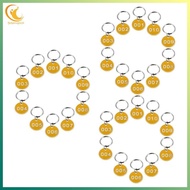 [ygdgentgklh.vn] 3 Packs Number Plate Number Tags Key Id Label Tags Id Tags Number Chains Key Ring N