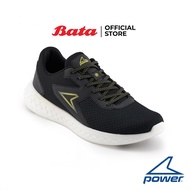 Bata บาจา Power รองเท้าผ้าใบออกกำลังกาย แบบผูกเชือก สำหรับผู้ชาย รุ่น XoRise+100 Series สีดำ รหัส 8186742