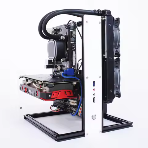 Water-cooling Aluminum Test Bench for ITX MATX ATX Computer Open Frame Air Case HTPC PC Games GPU DI