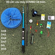 Shimano reel fishing rod set, 18 Piece included - Top1VN