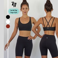 Genuine high-quality Just Feel Free women's gym yoga Set H2A, 4-strap sports bra with breast pads