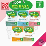 Buku Latihan Skor A UASA 2025 KSSR Tahun 6 - BM/Eng/Mate/Sains/Sejarah [Pelangi]