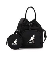 韓國預訂 kangol logo 防水料 水桶袋配零錢包 可斜咩手拎2用