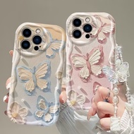 Oil Painting Butterfly Phone Casing For Samsung Galaxy S21 S20 Plus Ultra S20FE S21FE A17 A07 A25 A2