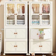 Baby Installation-Free Bedroom Clothes Storage Small Wardrobe Storage Cabinet Rental House Foldable 
