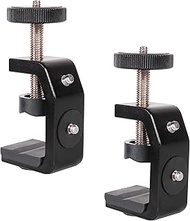 2Pack C Clamp Camera Clamp Mount with 1/4" Screw for Photo Studio Video DSLR,Cameras, Light Stand , 