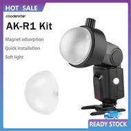 COOD Portable Flash Diffuser Flash Diffuser Replacement Flash Diffuser Dome for Godox V1/ad200/ad200