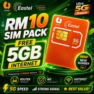 EASTEL SIM_UMOBILE | FREE 5GB & 50MINIT