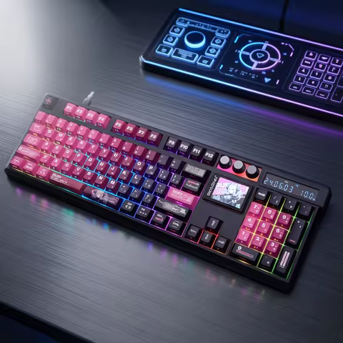 SKYLOONG GK104 Pro Mechanical Gamer Keyboard Full-Size Wireless Keyboard RGB Backlit Hot-Swappable M