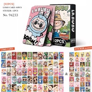 LABUBU photocard 60pcs photocard 32pcs sticker agk148 (1a1)