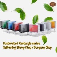Customized Rectangle series Self-Inking Stamp Chop / Company Chop