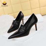 VRAIEMODE Fashion High-Heeled Shoes Retro Woman Pumps Pointed Toe Stiletto High Heels Women Shoes