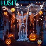 LUSIT Halloween Spooky Cloth, Drape Hang Up Black Halloween Decor , Fashion Spooky Halloween Gauze H