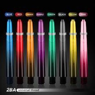 HUANQU 6pcs Professional 2BA Darts Shafts, 53mm Long PC With O-Ring, Suitable For Both Soft And Hard