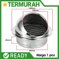 Stainless Steel Wall Air Vent Ducting Ventilation Exhaust Grille Cover Outlet