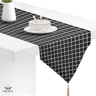 KATUN Plain Cotton Tablecloth Table Runner Plain Marble Checkered - Dining Table Mat/Guest