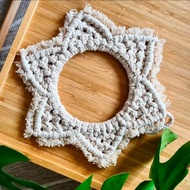 Macrame Cermin / Mirror Macrame / Cermin Macrame lengkap plus cermin / macrame cermin/ mirror macram