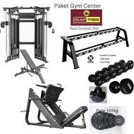 Dual Pulley Leg press Dumbell 2.5kg-25kg Rack dumbell Home gym