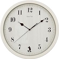 Seiko Clock Character Wall Clock Disney Mickey Mouse Analog Mickey &amp; Friends Disney Time Ivory FW577A