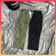 Ready Stock AND WANDER OVERSIZED CARGO PANTS 宽松户外工装机能尼龙速干长裤