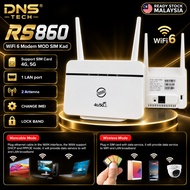 【READY STOK】WiFi 6 Modem MOD SIM Kad Unlimited Hotspot RS860 4G LTE Router MOD Home Modem RS980 A80