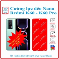 Toughened flexible phone screen protector for Xiaomi Redmi K60 / K60 Pro