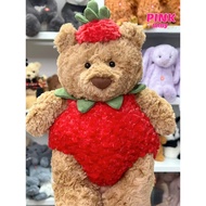 New Jellycat Strawberry Barcelona Bear Plush Doll Pineapple Bear Stuffed Animal Plush Toy Soft Teddy Bear Kids Sleeping Doll Boy Girl Birthday Gift