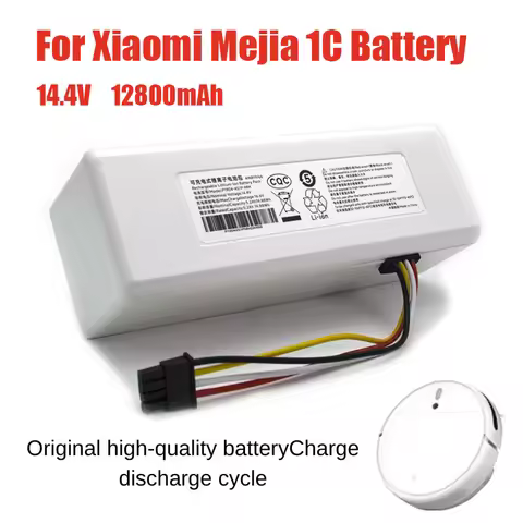 100%NEW 14.4V 12800mah P1904-4S1P-MM White Battery For Xiaomi Mijia 1C STYTJ01ZHM Robot Vacuum Mop C