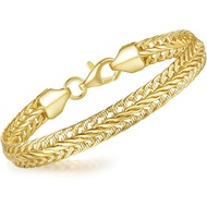 14K Gold Bracelets for Women Gold Chain Bracelet Shine Bright Men Gold Bracelet Foxtail Chain Design