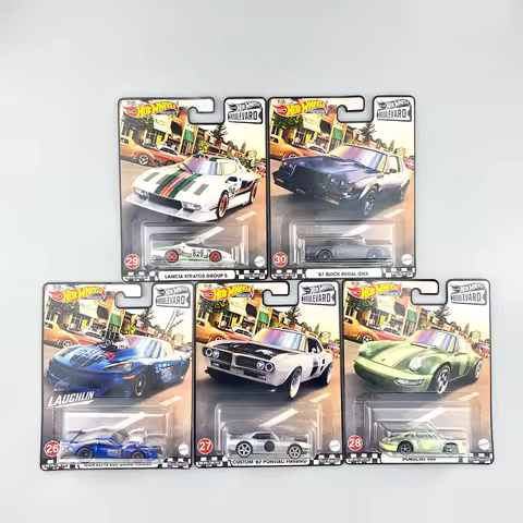Hot Wheels Cars Boulevard LANCIA STRATOS GROUP 5 /BUICK REGAL GNX/ PORSCHE 964 1/64 Collection Metal