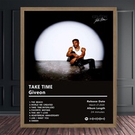 Poster Giveon 'Take Time' - Cetakan Kanvas Berkualiti Tinggi, Seni Dinding Moden, Dekorasi Rumah, Se