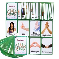 Gestures Speech Therapy Cards Visual Behavior Cue Cards Speech Therapy Autism ADHD Therapy Toys
