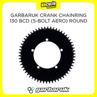 GARBARUK Crank Chainring 130 BCD 5-BOLT Aero Round 50T 52T 54T 56T