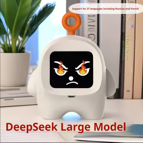 Deepseek Ai Companion Robot Multilingual Conversation Chat Learning Portable Hanging Digital Clock D